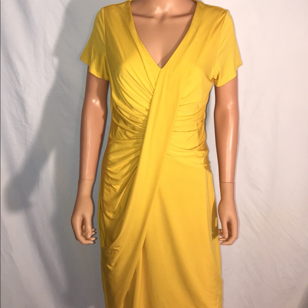 Yellow Fitted Dress